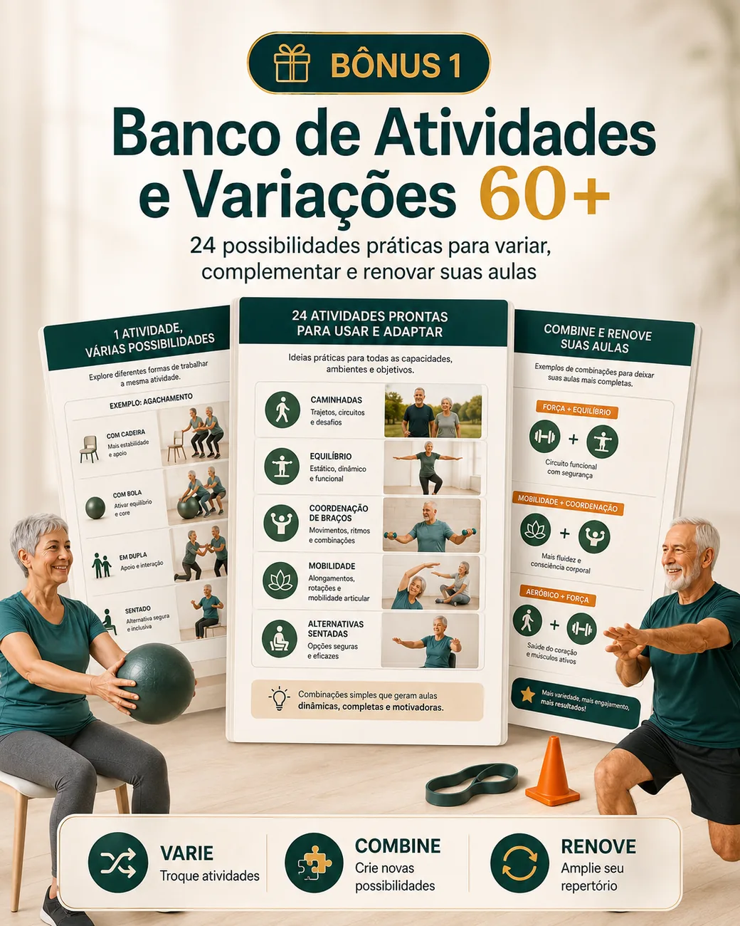 Bônus 1: Banco de Atividades e Variações 60+