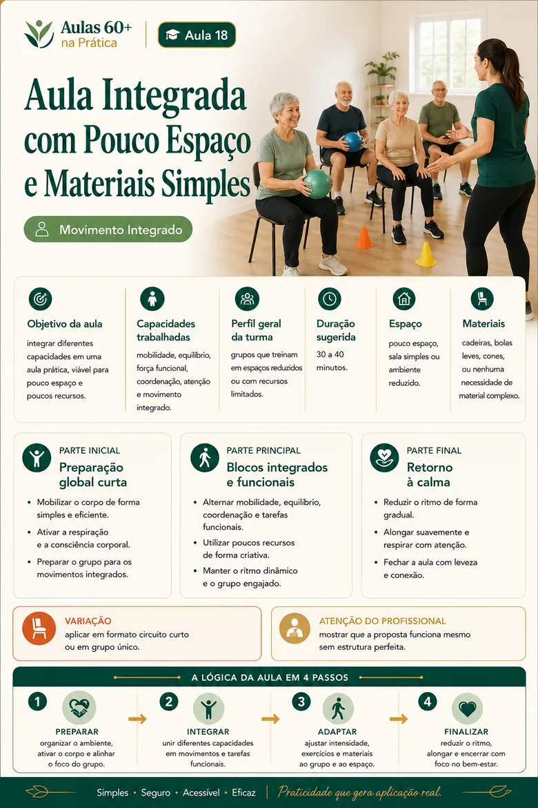 Aula 18: Aula Integrada com Pouco Espaço e Materiais Simples